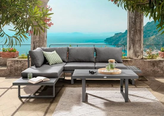 Destiny Gartenlounge-Set SEA POINT, , Ecklounge, variabel, Tisch verstellb. 110 x 58 x 45/68 cm